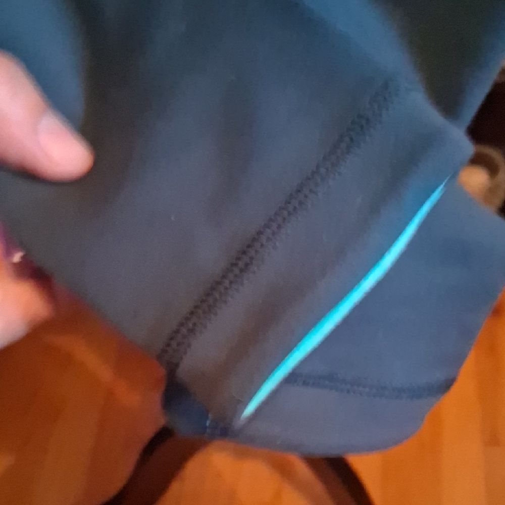 LULULEMON Blue/Green Leggings Patterned Band SIZE 4 - Picture 6 of 8